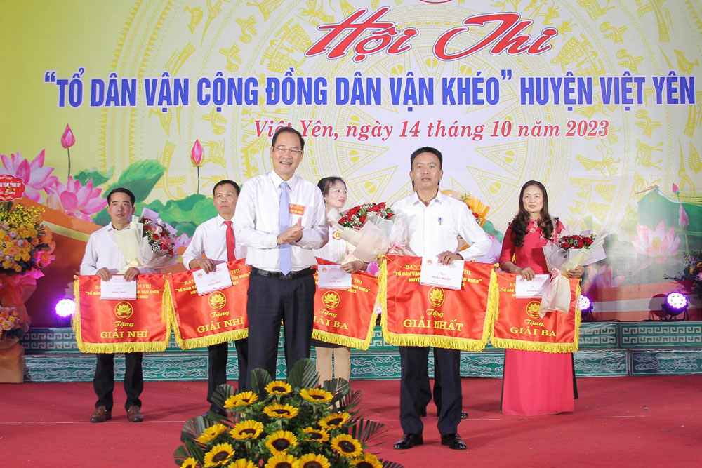 Việt Yên: Thi “Tổ dân vận cộng đồng dân vận khéo”