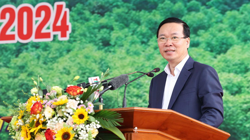 Chủ tịch nước Võ Văn Thưởng phát động Tết trồng cây “Đời đời nhớ ơn Bác Hồ” Xuân Giáp Thìn 2024